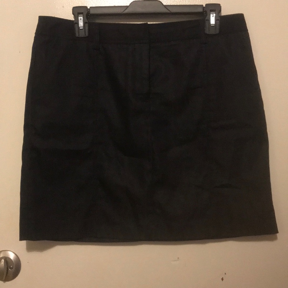 Willi Smith black mini skirt
